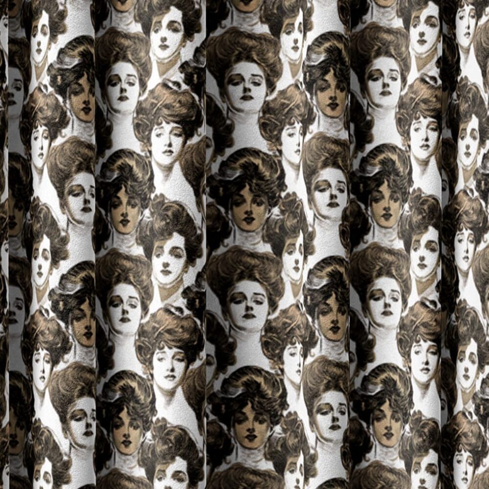 Tkanina vintage gibson girls